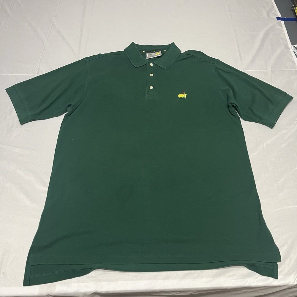 Vintage Augusta National Polo Mens XL Golf Masters Green Slazenger